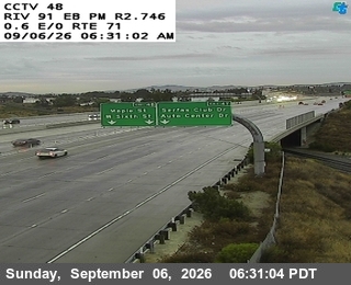 SR-91 : (48) 0.6 Miles East of SR-71 live camera view