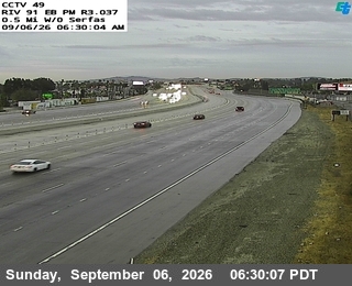 SR-91 : (49) 0.5 Miles West of Serfas live camera view
