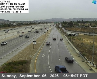 SR-91 : (55) 2nd Street Onramp live camera view