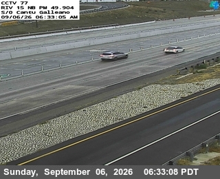 I-15 : (77) S of Cantu Galleano live camera view