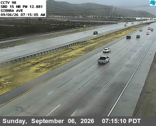 I-15 : (98) Sierra Avenue live camera view