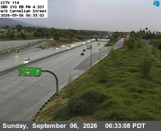 I-210 : (114) West of Carnelian live camera view