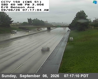 SR-60 : (150) East of Benson Avenue live camera view