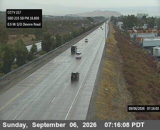 I-215 : (217) 0.5 Mi South of Devore live camera view