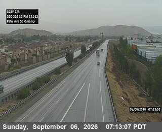 I-215 : (226) Onramp Palm Ave SB live camera view