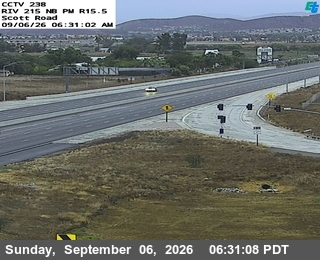 I-215 : (238) Scott Road Offramp live camera view