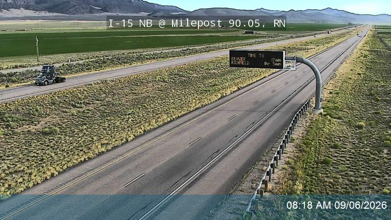 I-15 NB @ Milepost 90.05, RN live camera view