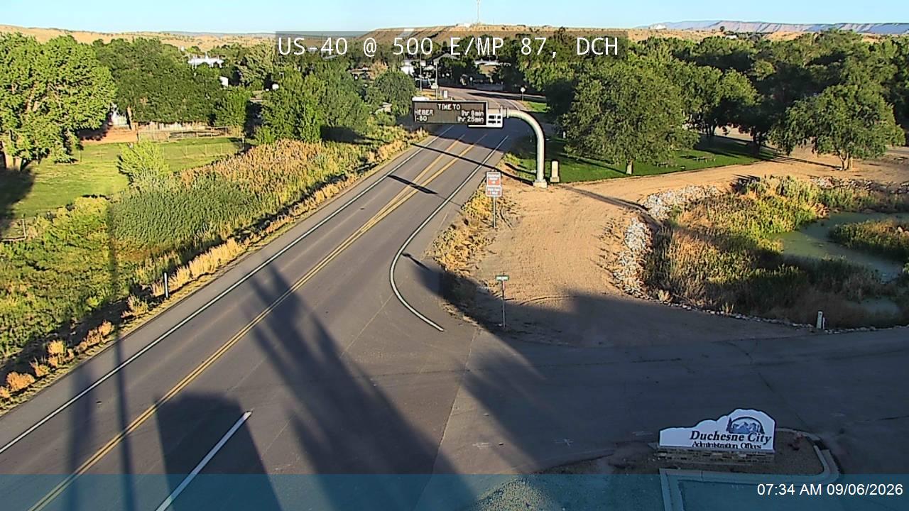US-40 @ 500 E / MP 87, DCH live camera view