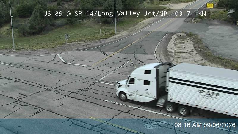 US-89 @ SR-14 / Long Valley Jct / MP 103.7, KN live camera view