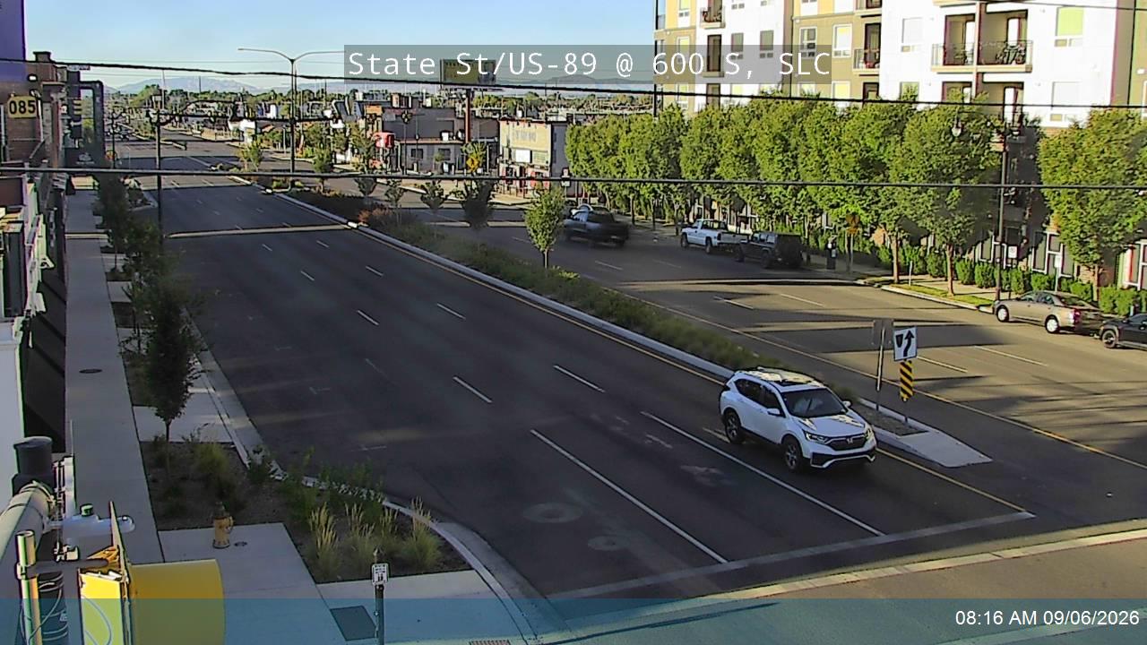 State St / US-89 @ 600 S / Martin Luther King Jr Blvd / SR-269, SLC live camera view