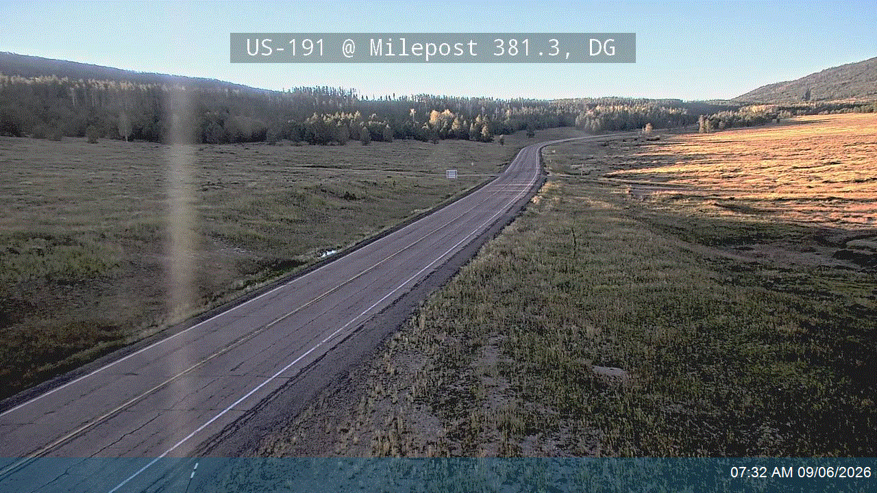 US-191 @ Milepost 380.82, DG live camera view