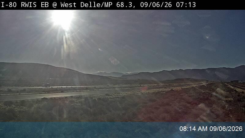 I-80 RWIS EB @ West Delle / MP 68.3, TE live camera view