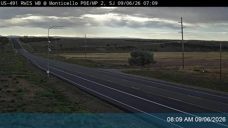 US-491 RWIS WB @ Monticello POE / MP 2, SJ live camera view