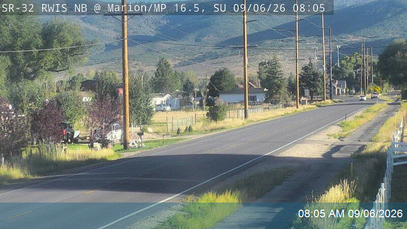 SR-32 RWIS NB @ Rob Young Ln / MP 16.46, SU live camera view