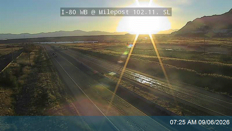 I-80 WB @ Milepost 102.11, SL live camera view
