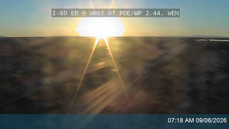 I-80 EB @ West of POE / MP 2.44, WEN live camera view