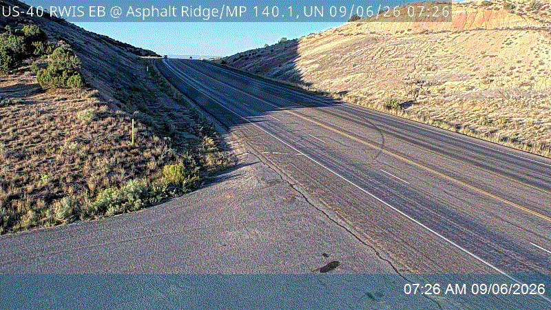 US-40 RWIS EB @ Asphalt Ridge / MP 140.1, UN live camera view