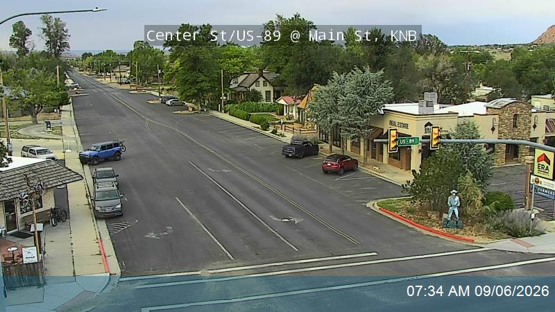 Center St / US-89 @ Main St, KNB live camera view
