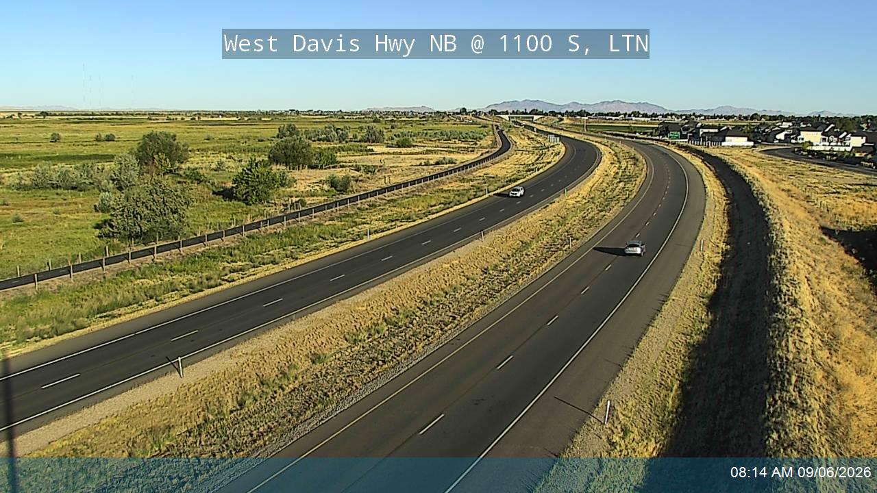 West Davis Hwy / SR-177 NB @ 1100 S / MP 8.68, LTN live camera view