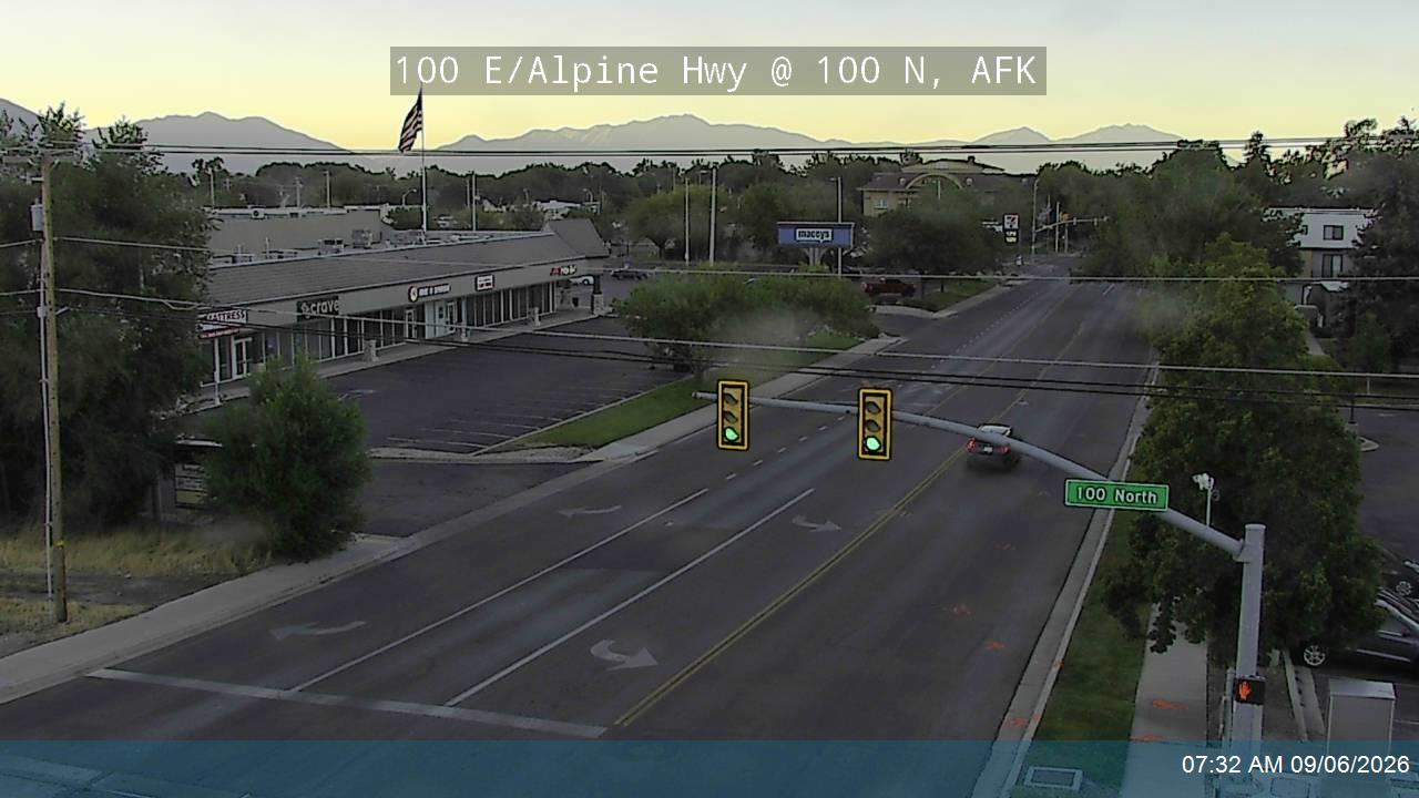 100 E / Alpine Hwy / SR-74 @ 100 N, AFK live camera view