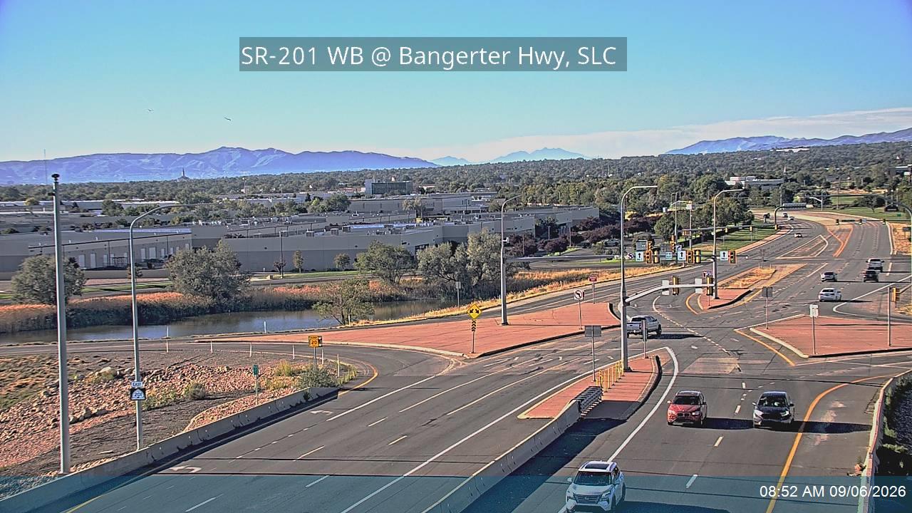 SR-201 WB @ Bangerter Hwy / SR-154 / MP 12.8, SLC live camera view