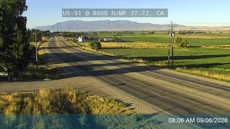 US-91 @ 8600 N / MP 37.72, CA live camera view