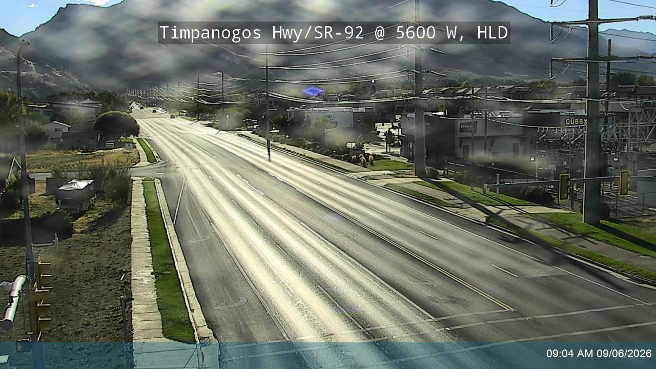 Timpanogos Hwy / 11000 N / SR-92 @ 5600 W, HLD live camera view