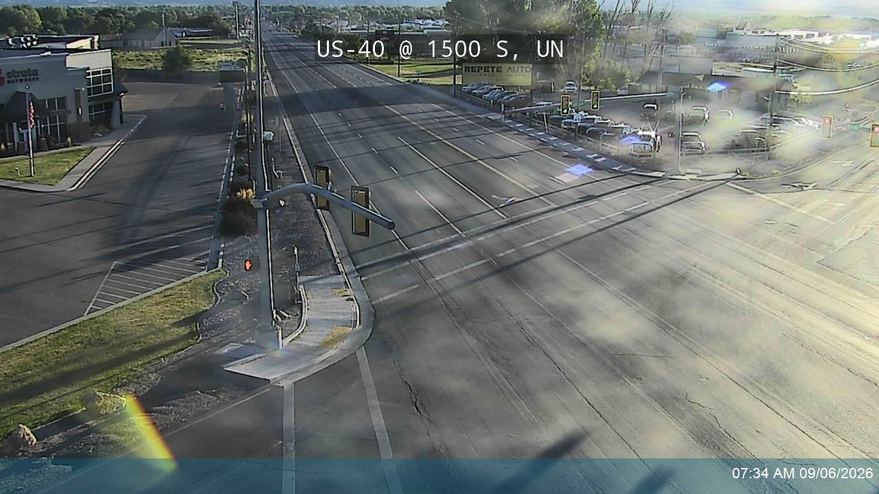 US-40 @ 1500 S / MP 141.36, UN live camera view