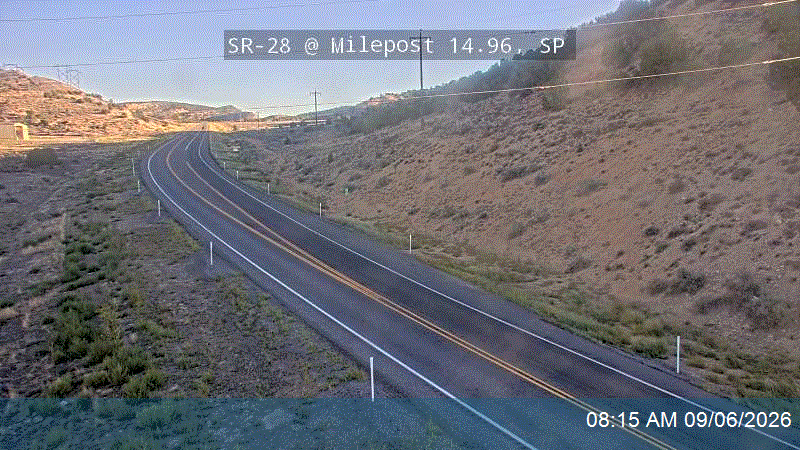 SR-28 @ Milepost 14.96, SP live camera view