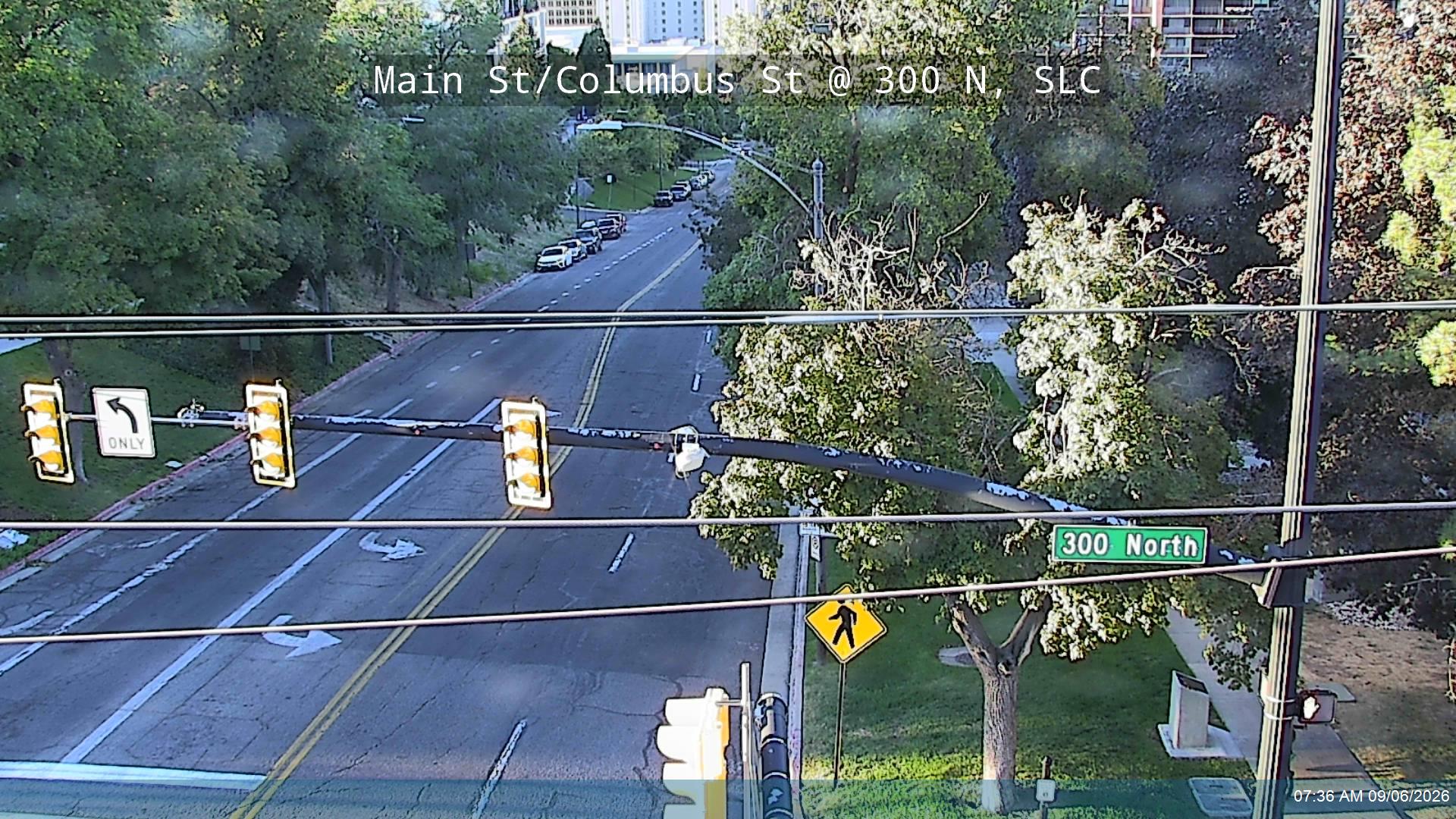 Main St / Columbus St / SR-186 @ 300 N, SLC live camera view