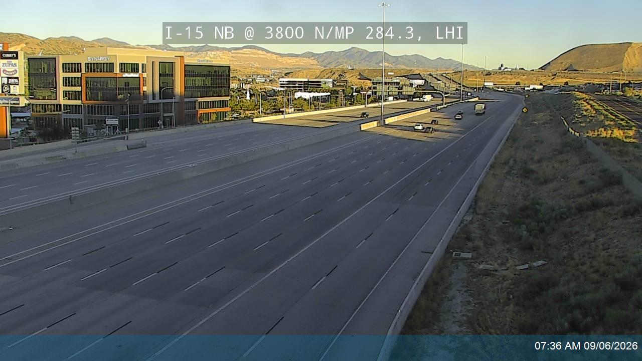 I-15 NB @ 3800 N / Adobe Way / MP 284.3, LHI live camera view