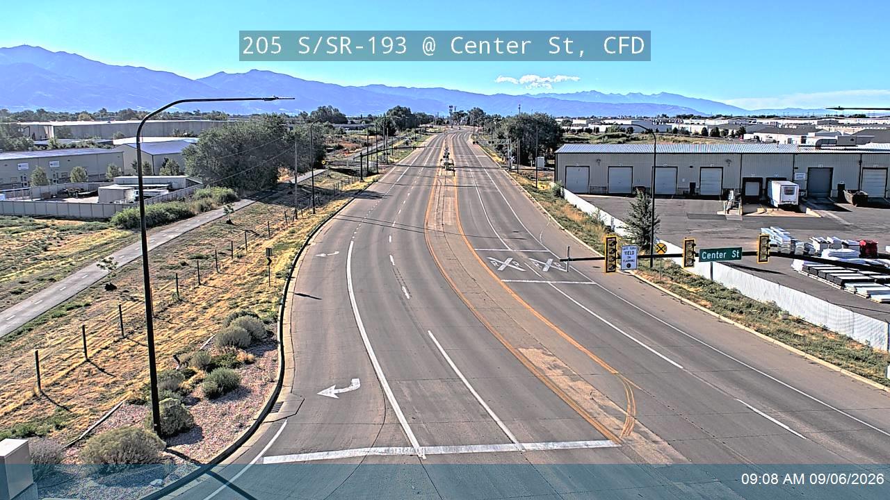205 S / SR-193 @ Center St, CFD live camera view