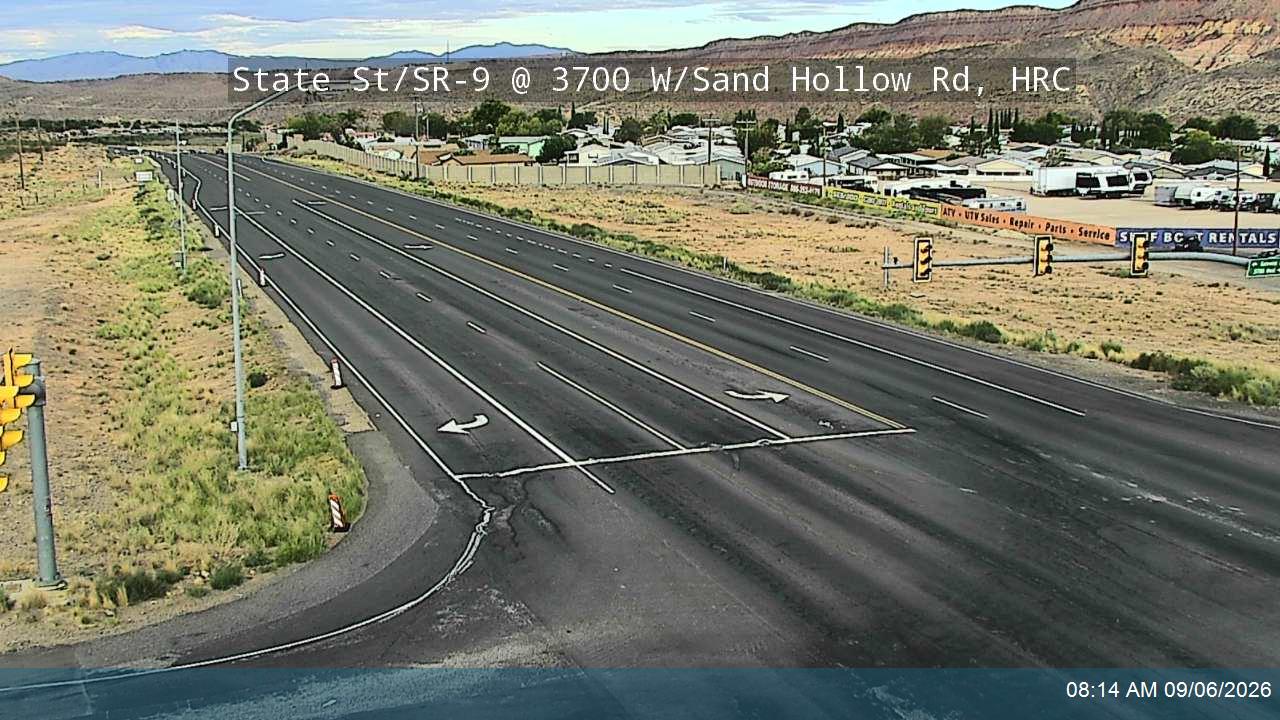 State St / SR-9 @ 3700 W / Sand Hollow Rd, HRC (Local) live camera view