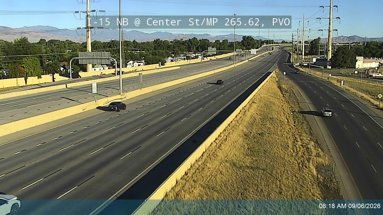 I-15 NB @ Center St / SR-114 / MP 265.62, PVO live camera view