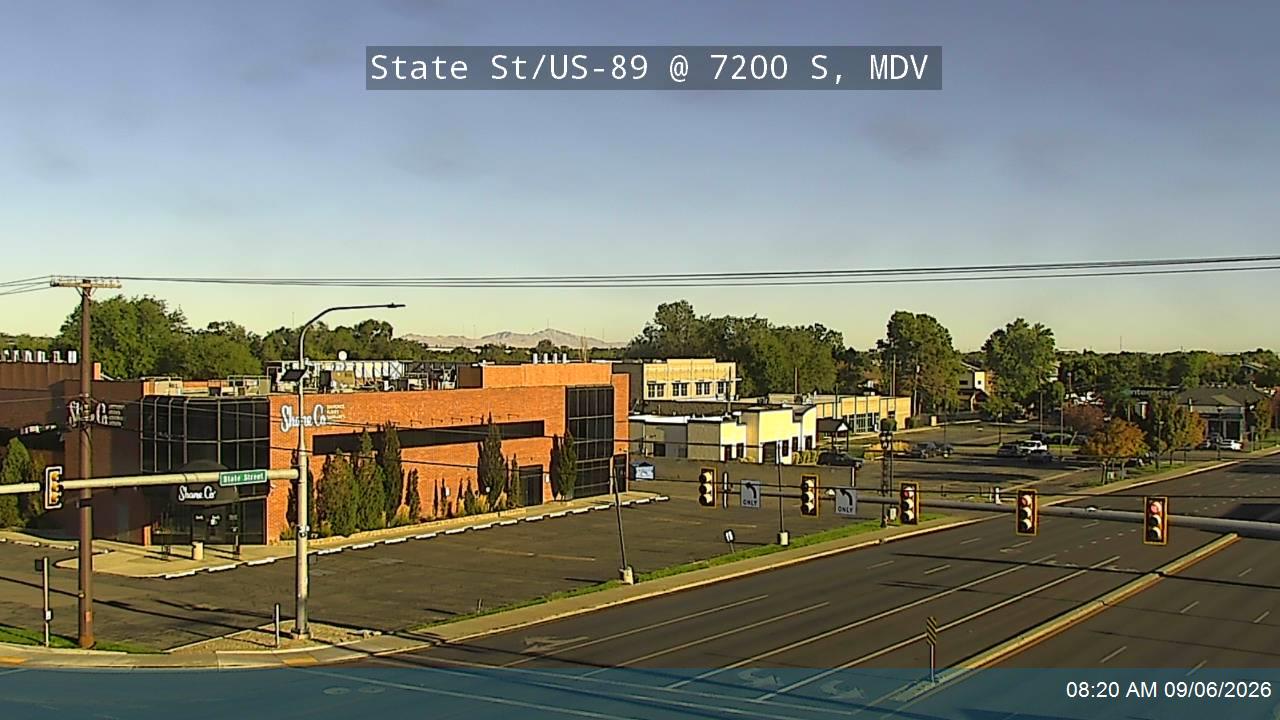 State St / US-89 @ 7200 S / Fort Union Blvd / SR-48, MDV live camera view