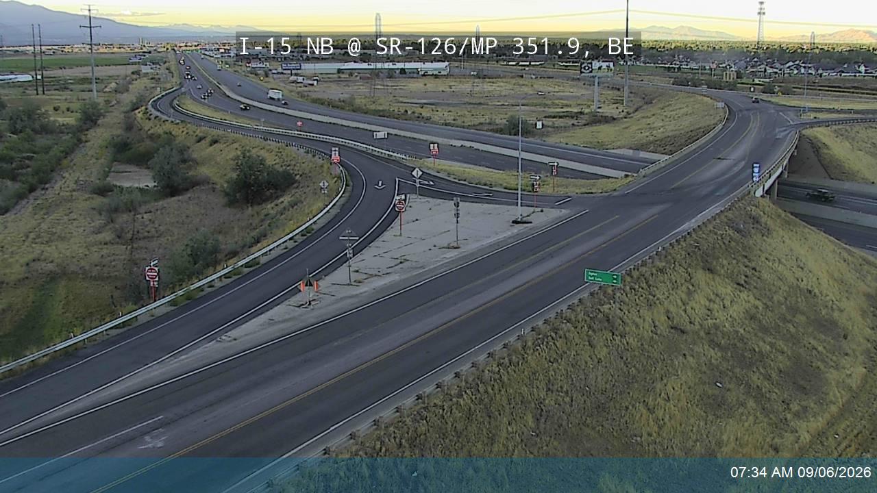 I-15 NB @ SR-126 / MP 351.9, BE live camera view