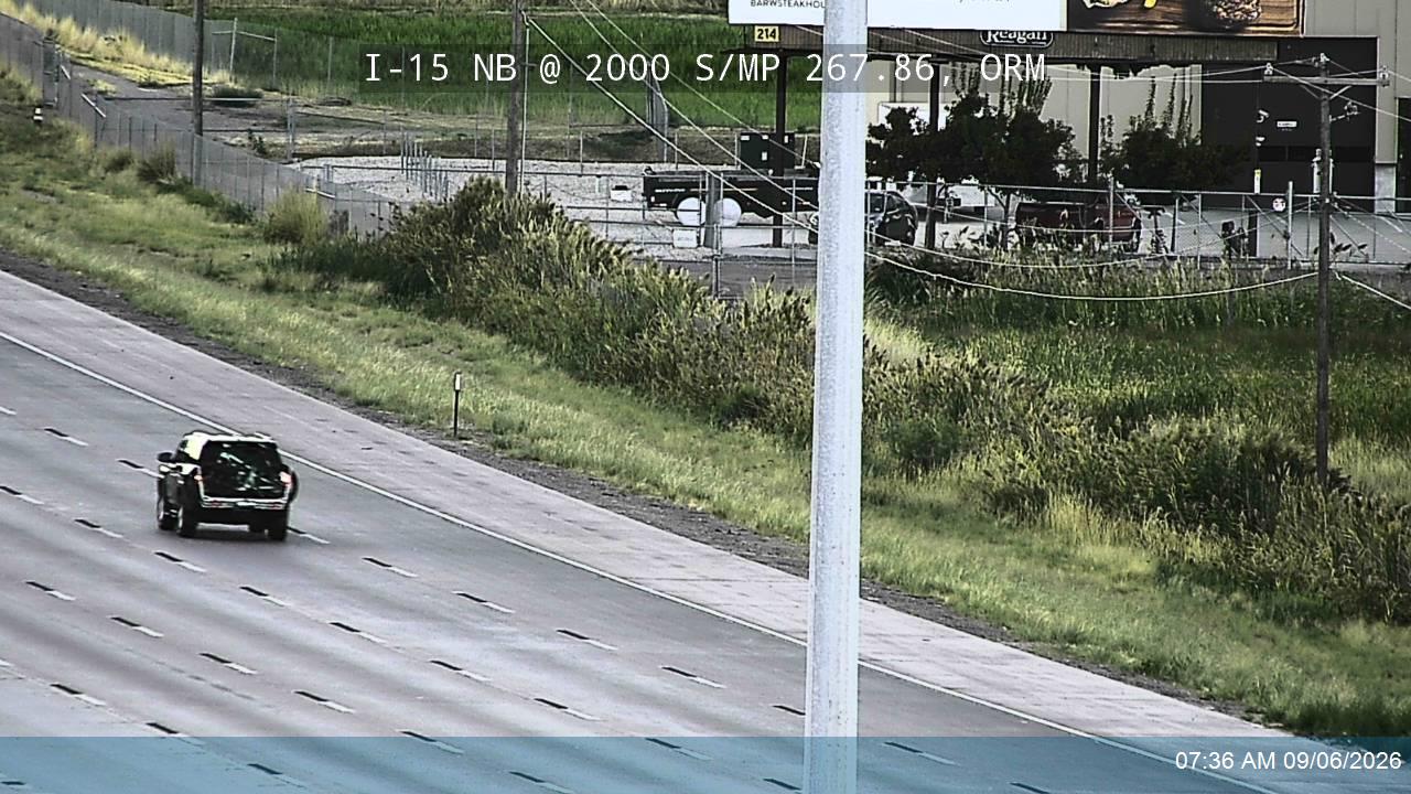 I-15 NB @ 2000 S / MP 267.86, ORM live camera view