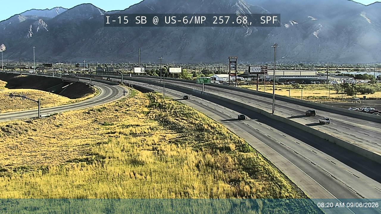 I-15 SB @ US-6 / MP 257.68, SPF live camera view