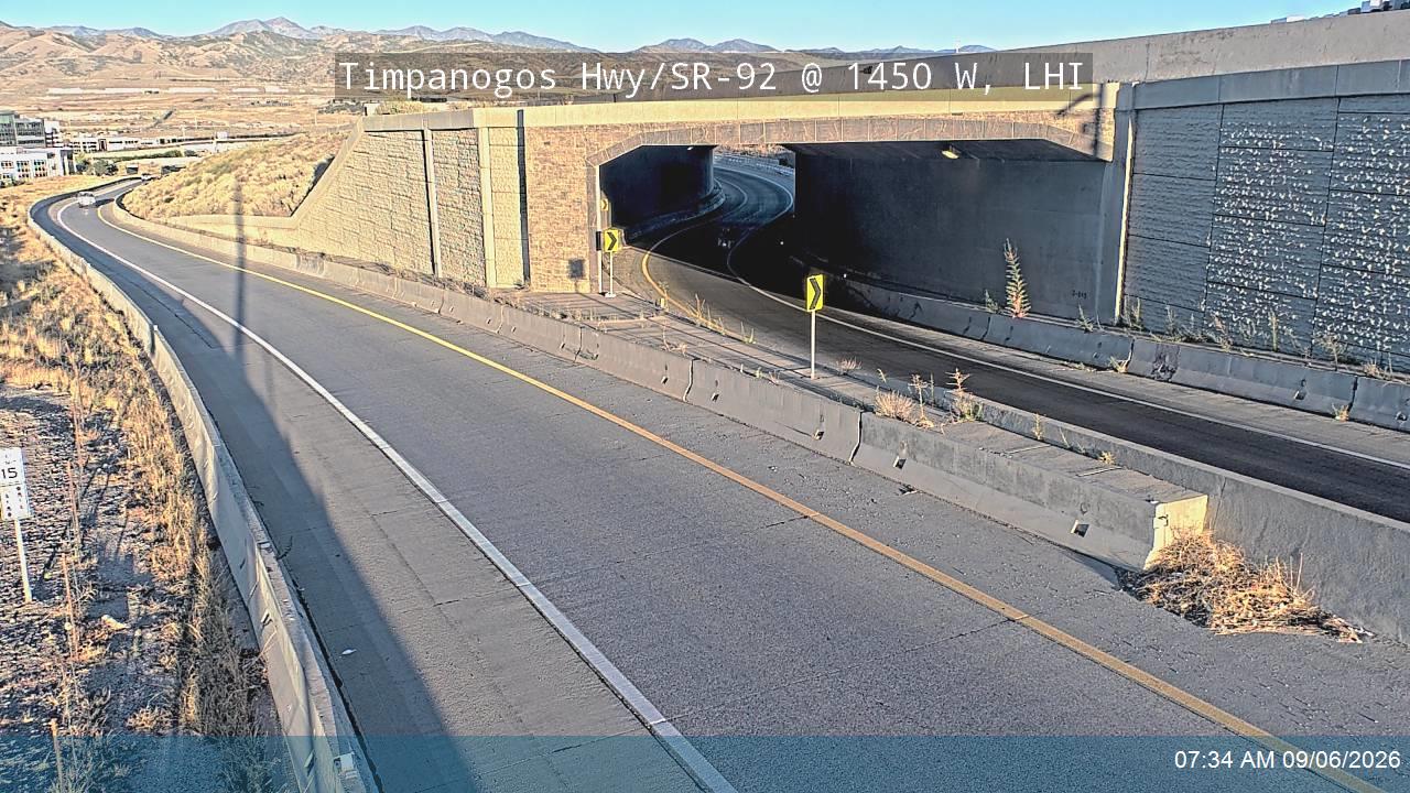 Timpanogos Hwy / 3500 N / SR-92 @ 1450 W, LHI live camera view