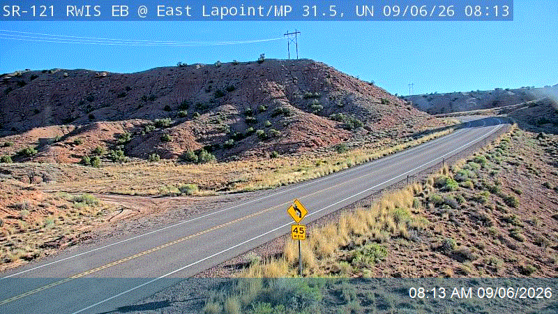 SR-121 RWIS EB @ East Lapoint / MP 31.45, UN live camera view