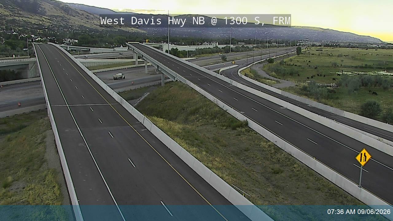 West Davis Hwy / SR-177 NB @ 1300 S / MP 0.0, FRM live camera view