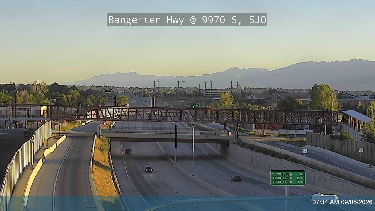 Bangerter Hwy / SR-154 @ 9970 S / MP 9.97, SJO live camera view