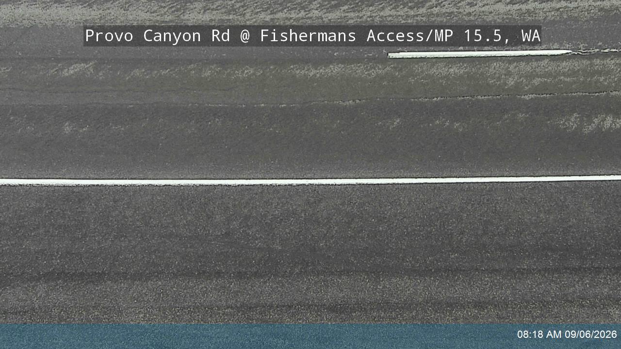 Provo Canyon Rd / US-189 @ Fishermens / MP 15.46 live camera view