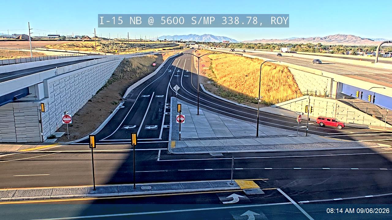 I-15 NB @ MP 338.28 / 5600 S, ROY live camera view