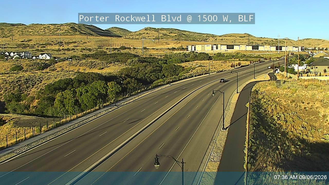 Porter Rockwell Blvd / SR-131 @ 1500 W, BLF live camera view