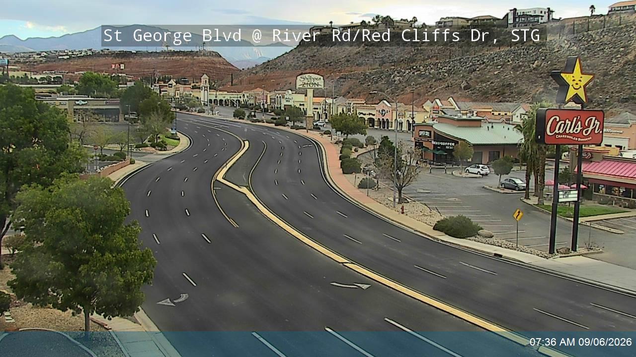 St George Blvd / SR-34 @ River Rd / Red Cliffs Dr, STG live camera view