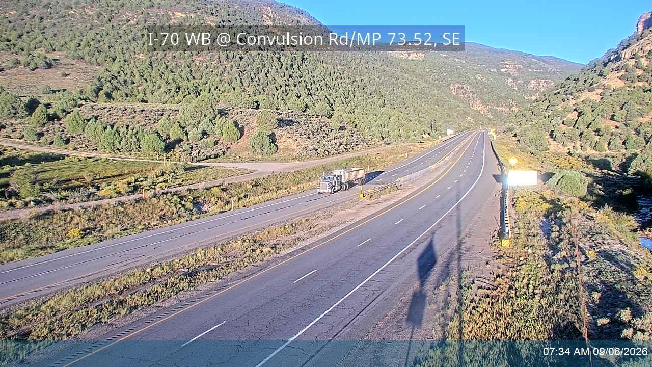 I-70 WB @ Convulsion Rd / MP 73.52, SE live camera view