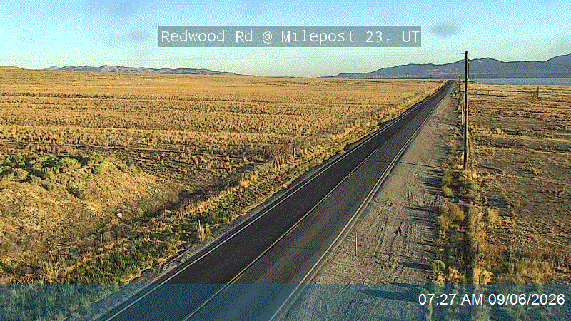 Redwood Rd / SR-68 @ Milepost 23, UT live camera view