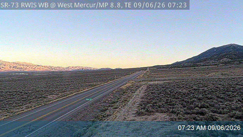 SR-73 RWIS WB @ West Mercur / MP 8.8, TE live camera view