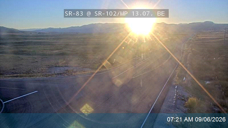 SR-83 @ SR-102 / MP 13.07, BE live camera view